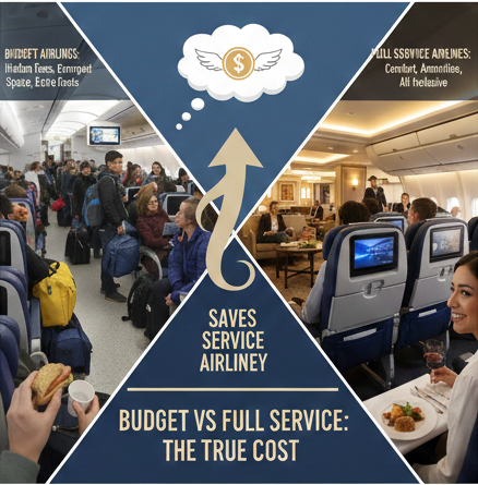 Budget Airlines vs Full Service Airlines: When Paying More Saves You Money