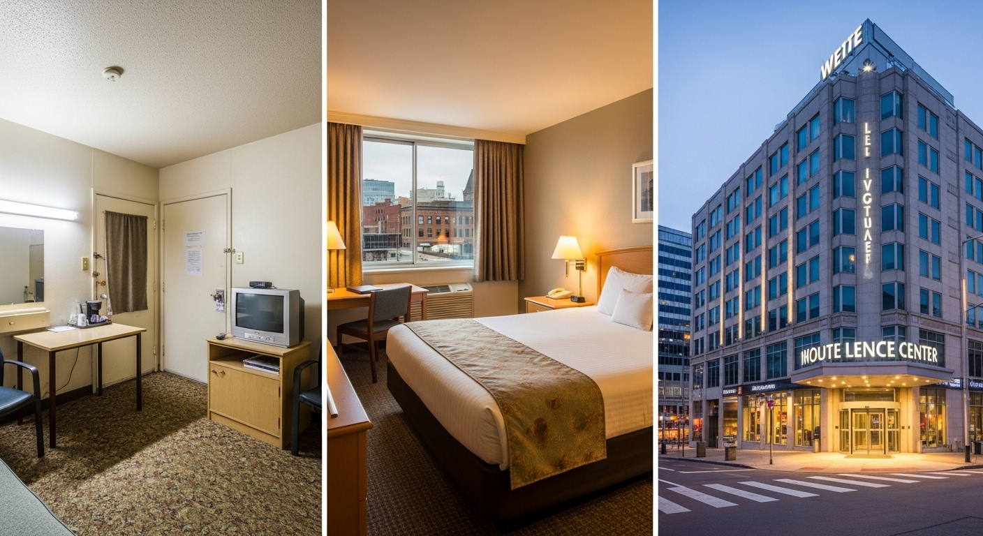 Hostels or basic motels