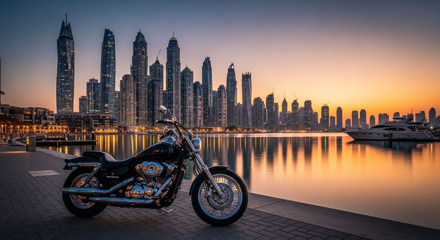 Renting a motorcycle in Dubai 