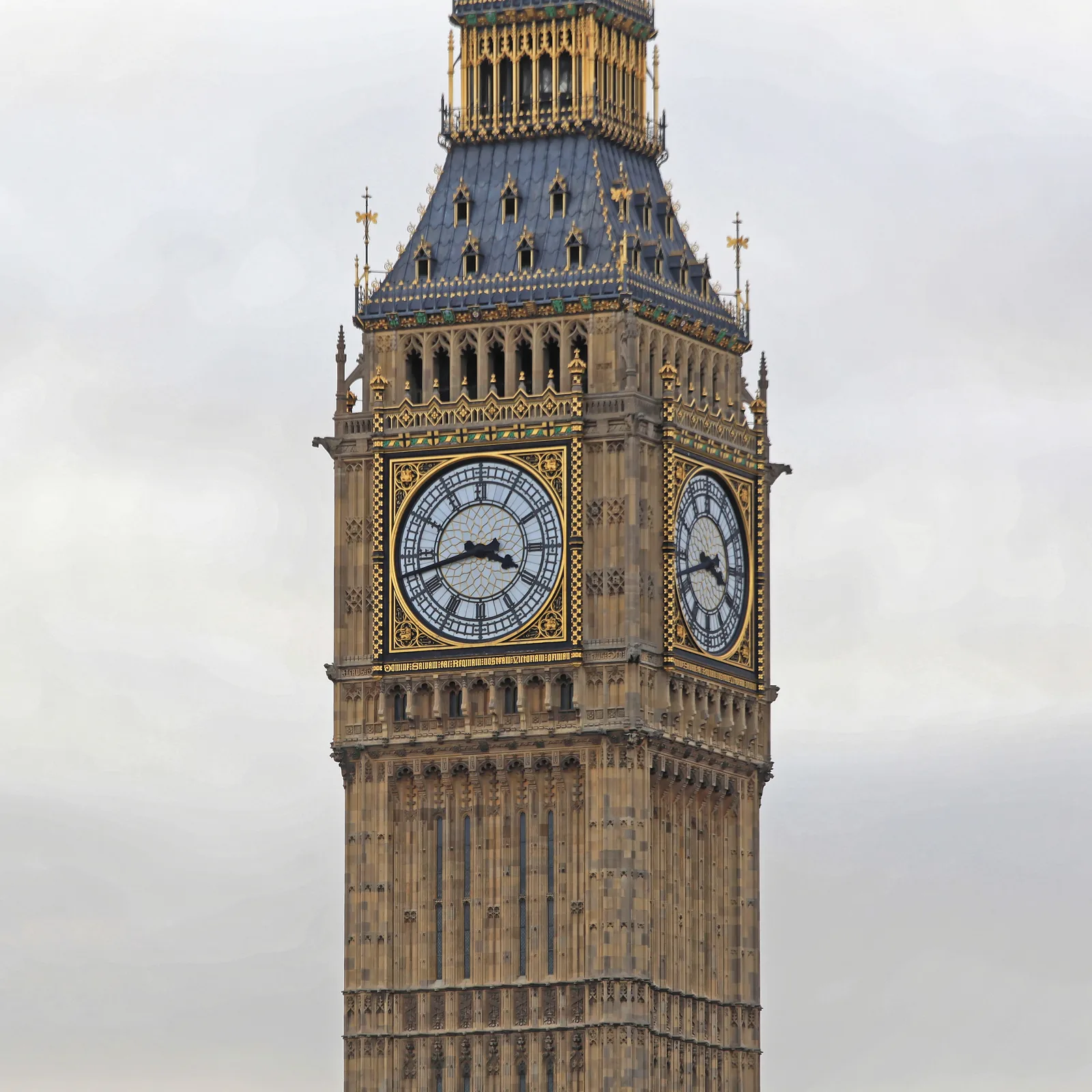 Big Ben clock tower at the Houses of Parliament, London