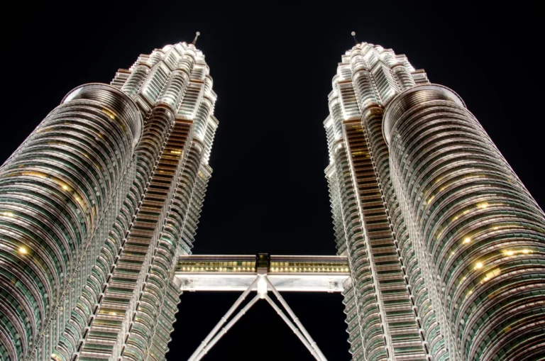 Petronas Twin Towers at night, Kuala Lumpur, Malaysia