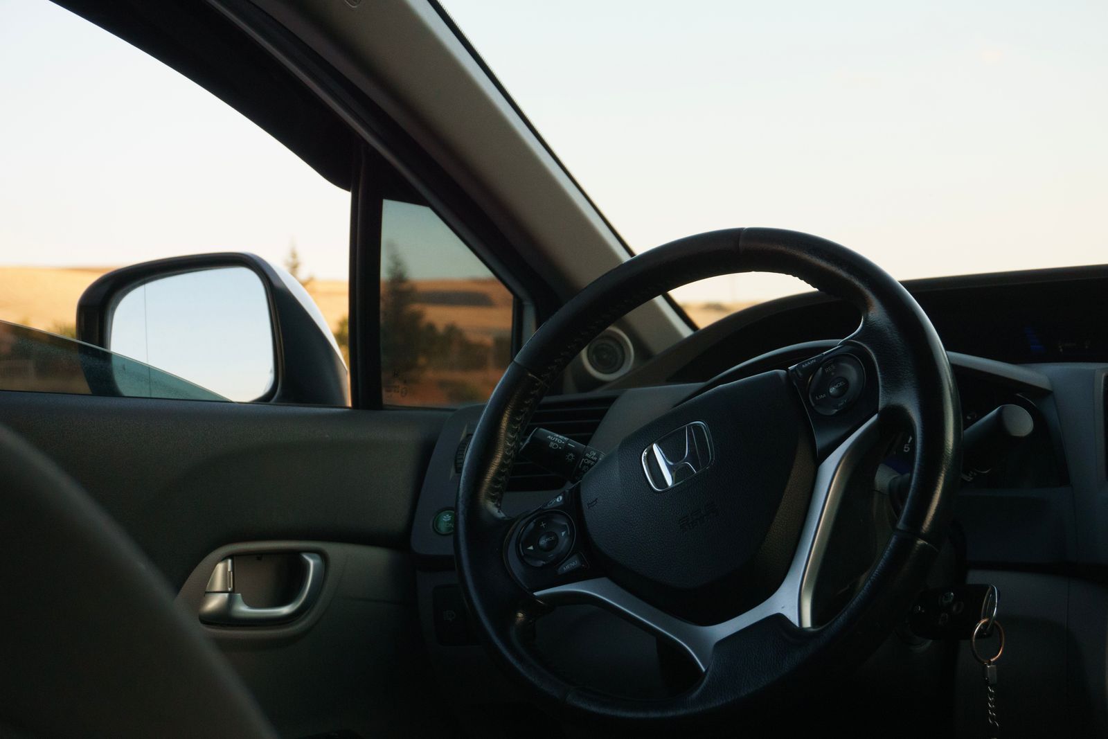 View from the driver's seat