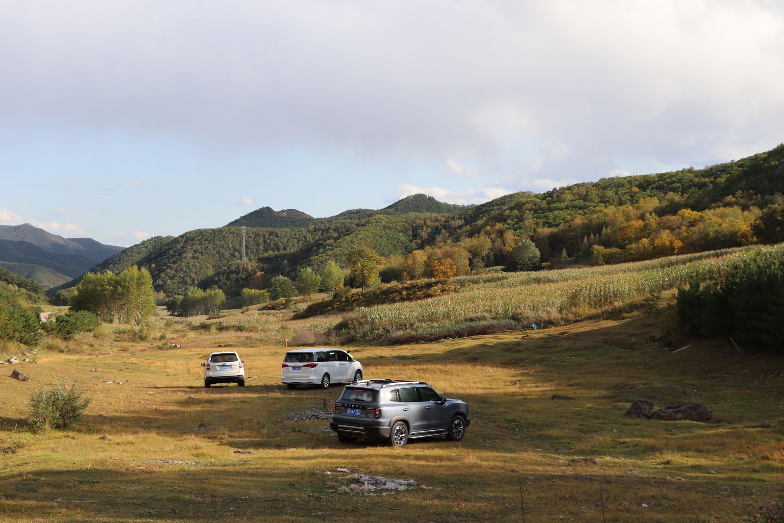 SUV on a road trip