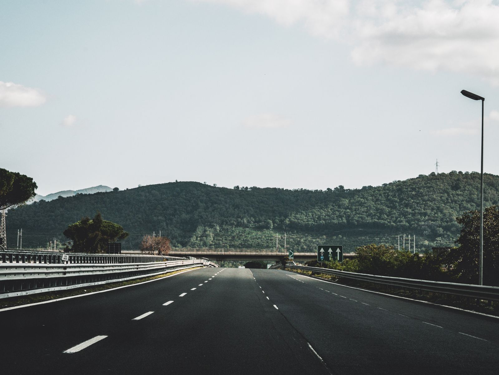 Scenic road in Italy