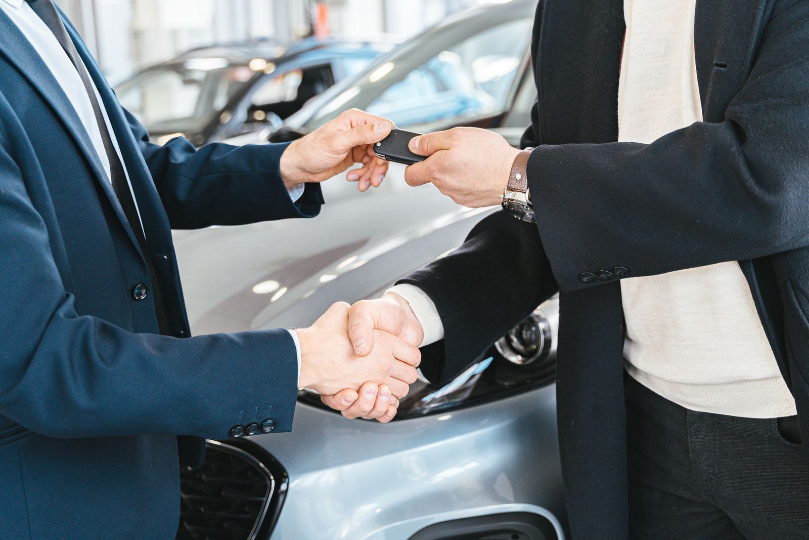 Handing over car keys